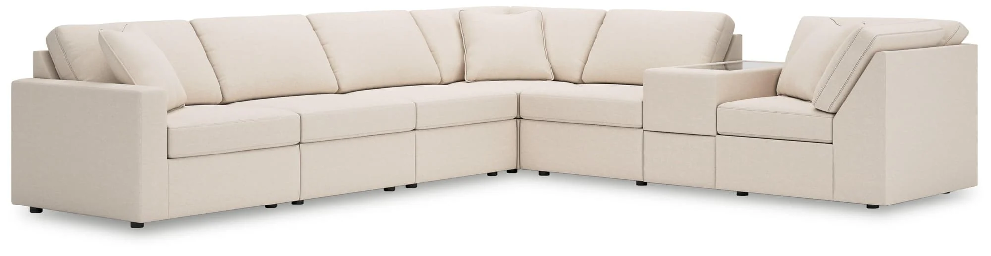 Modmax Oyster Nuvella® 7-Piece Sectional - Image 1