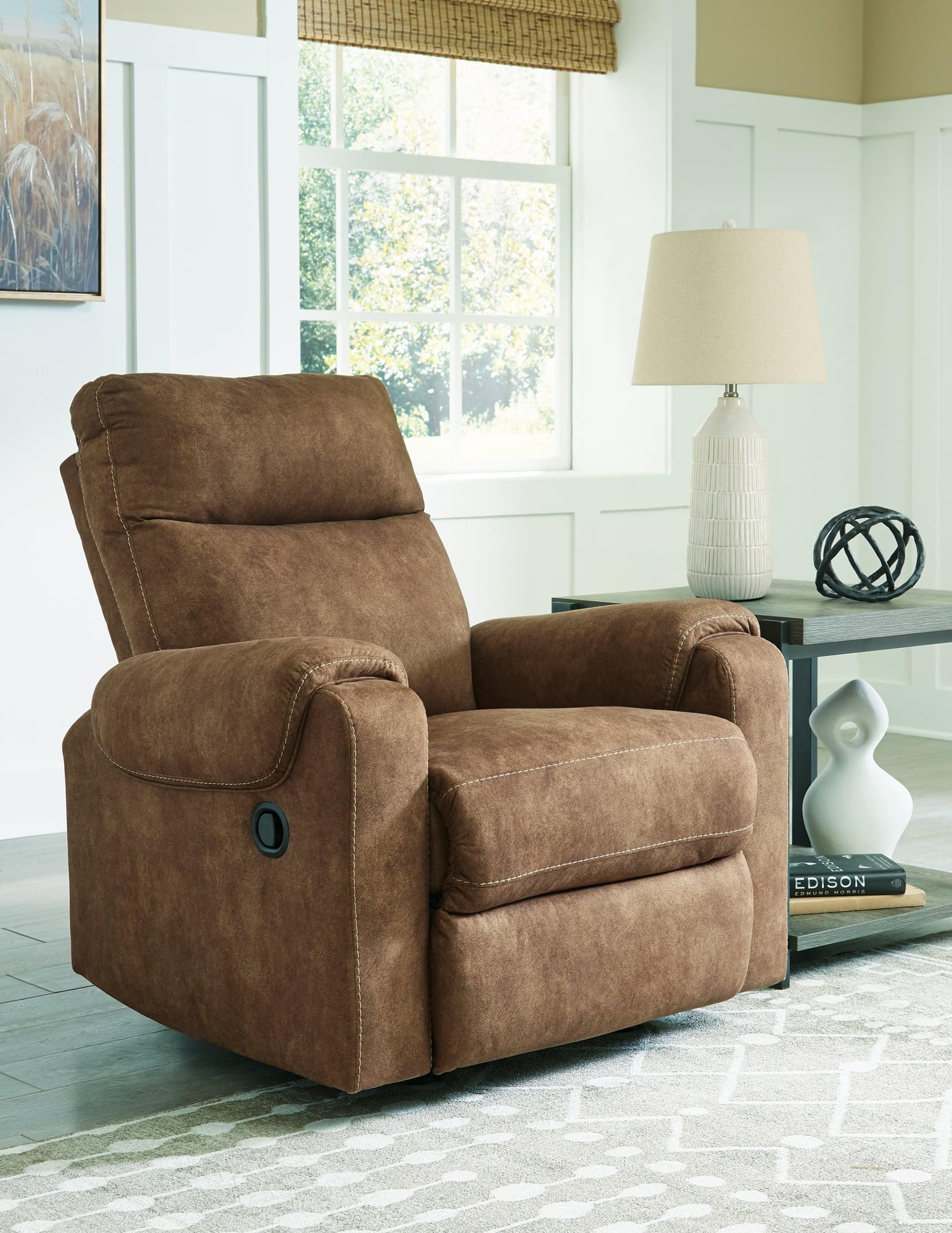 Edenwold Brindle Chenille Recliner - Image 1