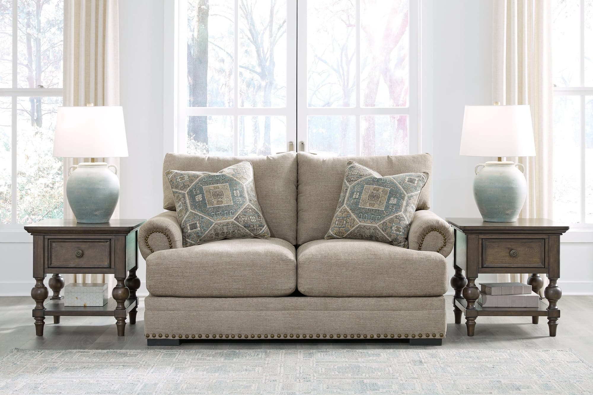 Galemore Quarry Chenille Loveseat - Image 1