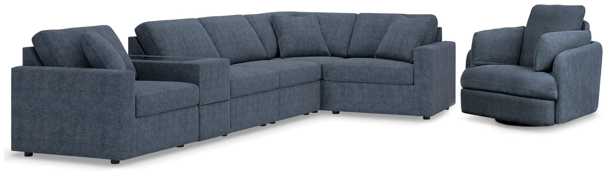 Modmax Ink 6-Piece Sectional with Recliner - Image 1