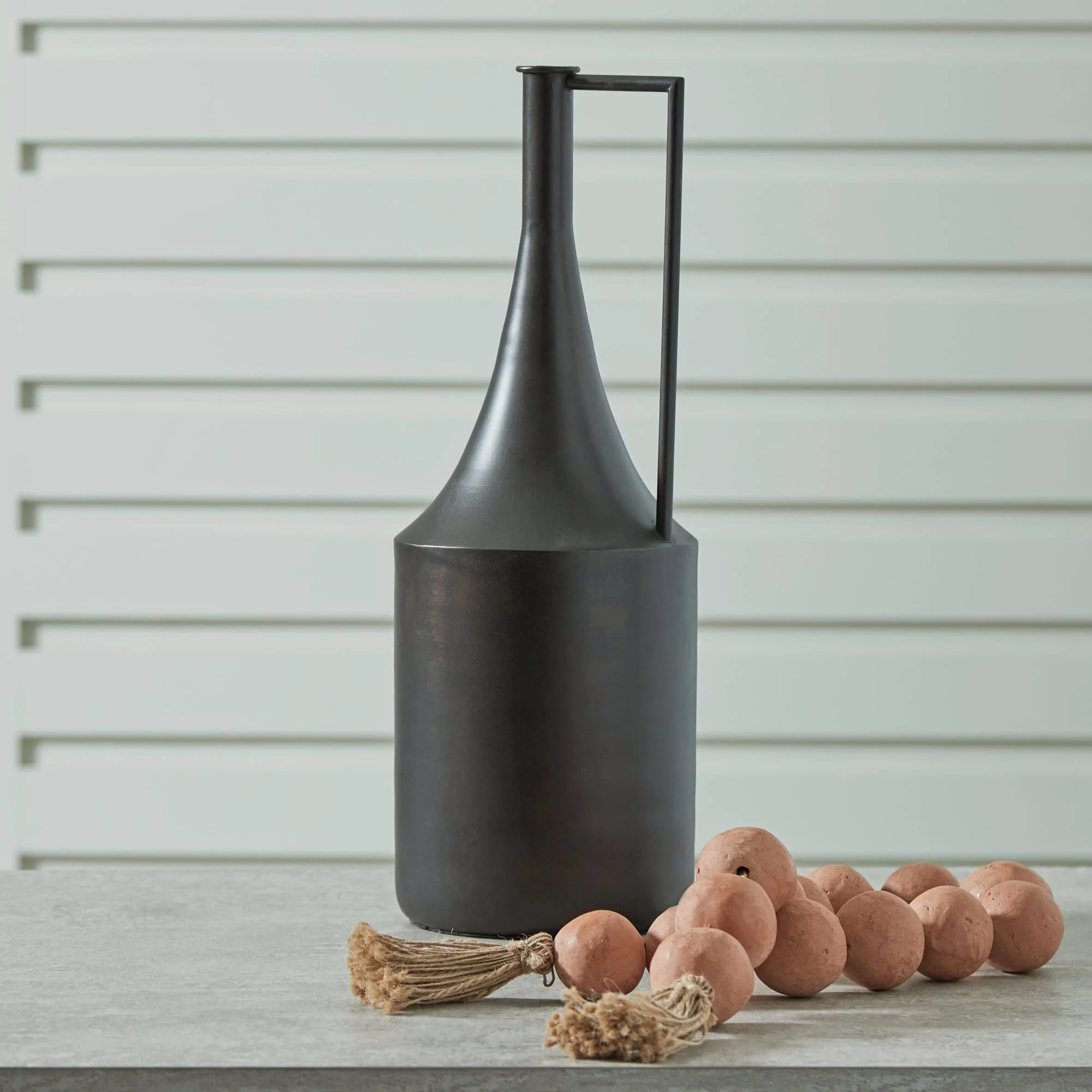 Zainforth Distressed Brown Vase - Image 1