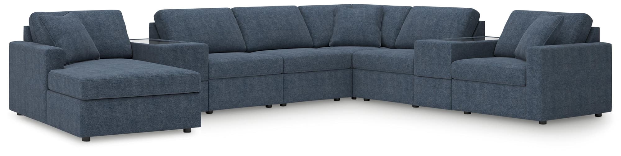 Modmax Ink Nuvella® 8-Piece Sectional with Chaise - Image 1