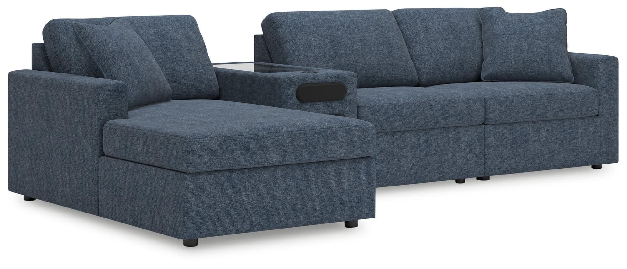 Modmax Ink Nuvella® 4-Piece Sectional with Chaise - Image 1