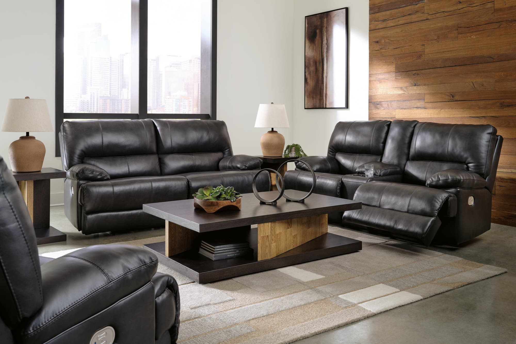 Mountainous Eclipse Sofa, Loveseat and Recliner - Image 1
