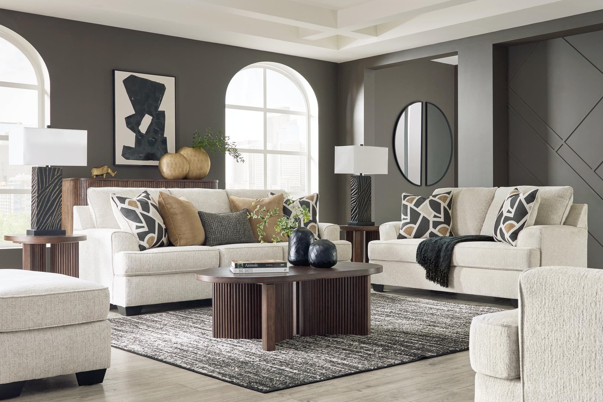 Heartcort Quartz Sofa, Loveseat, Chair and Ottoman - Image 1