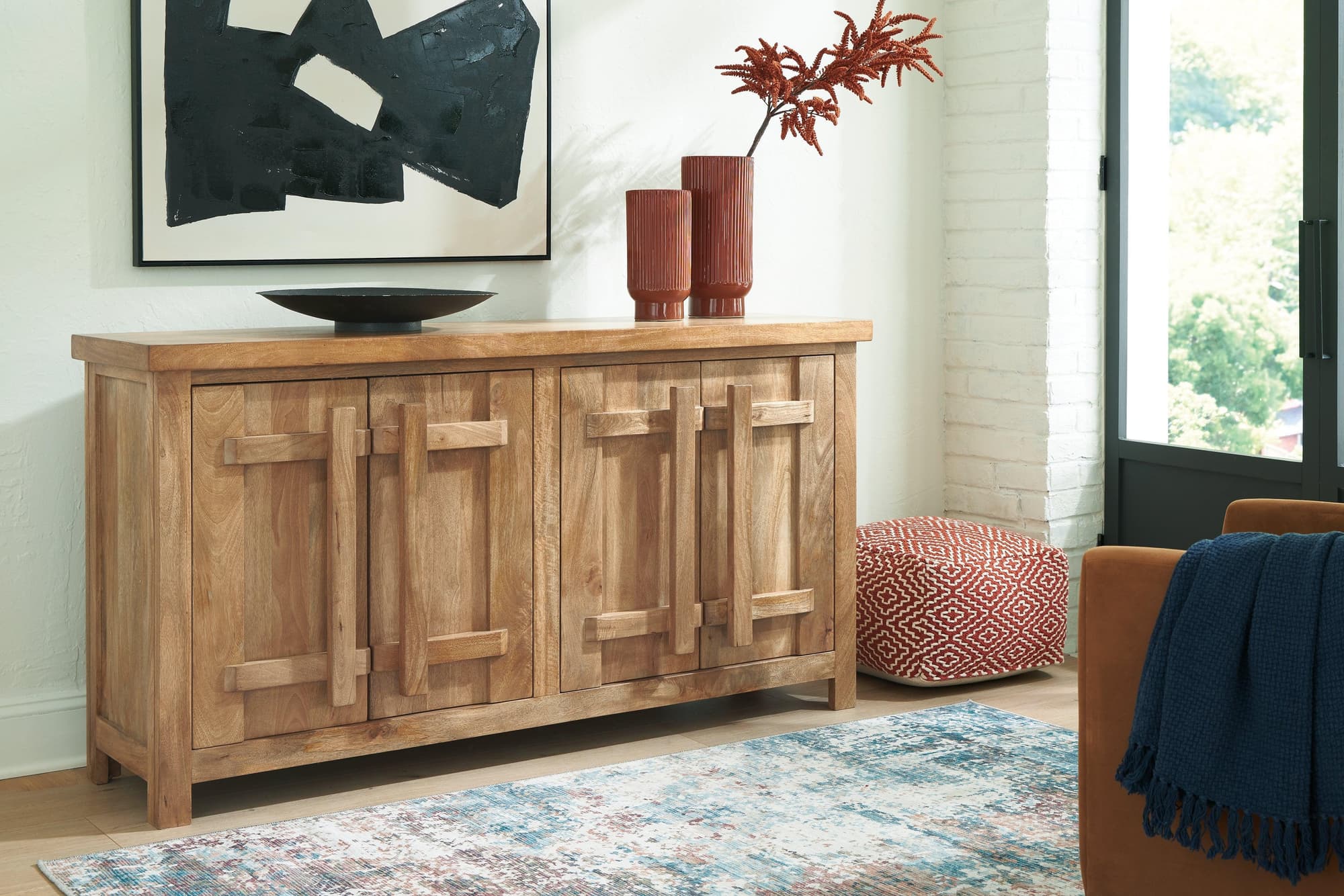 Dresor Natural Accent Cabinet - Image 1