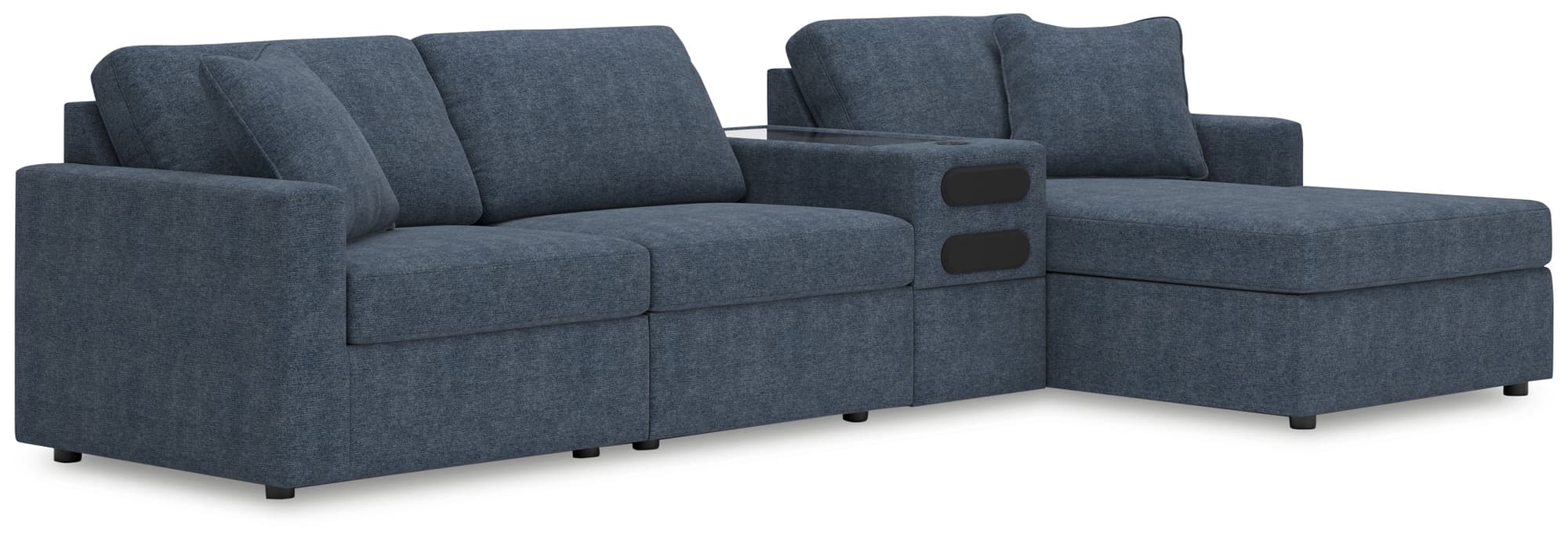 Modmax Ink Performance Fabric,Next-Gen Nuvella™ 4-Piece Sectional with Chaise - Image 1