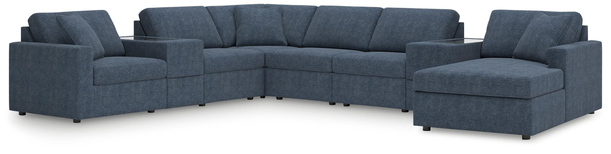 Modmax Ink Performance Fabric,Next-Gen Nuvella™ 8-Piece Sectional with Chaise - Image 1