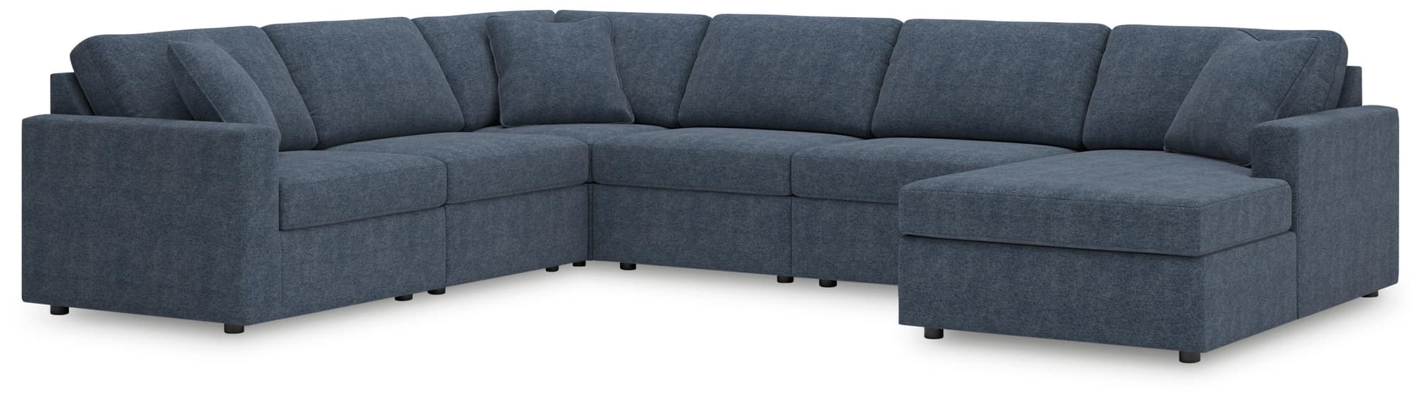 Modmax Ink Performance Fabric,Next-Gen Nuvella™ 6-Piece Sectional with Chaise - Image 1