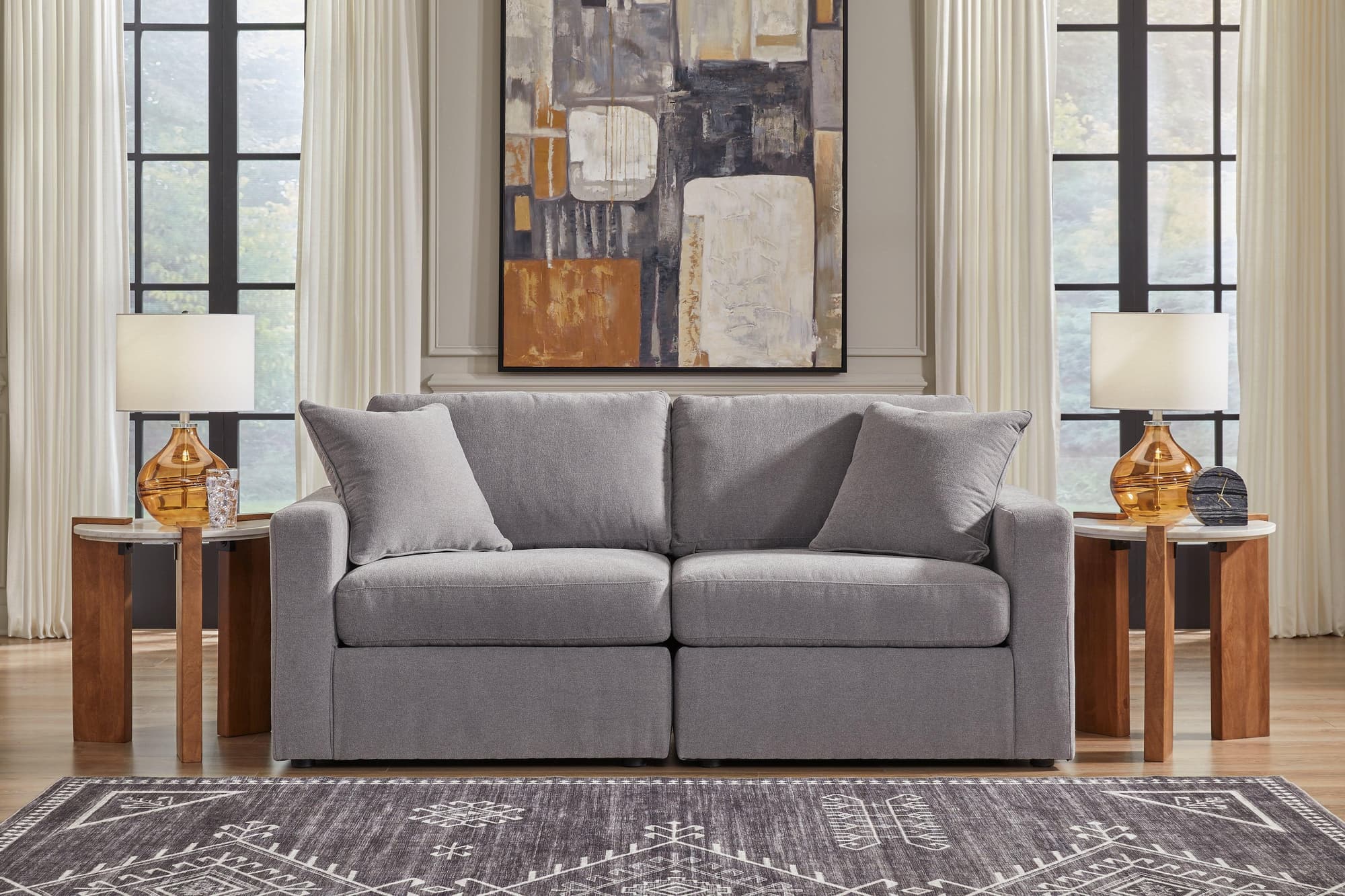 Modmax Granite Performance Fabric,Next-Gen Nuvella™ 2-Piece Sectional - Image 1