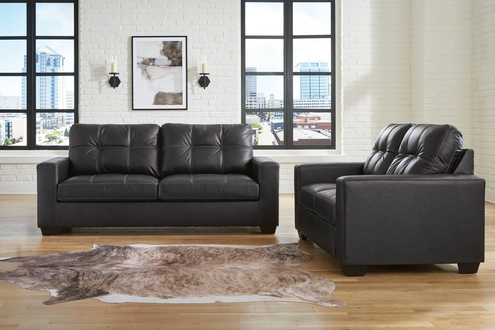 Barlin Carbon Mills Sofa and Loveseat - Image 1