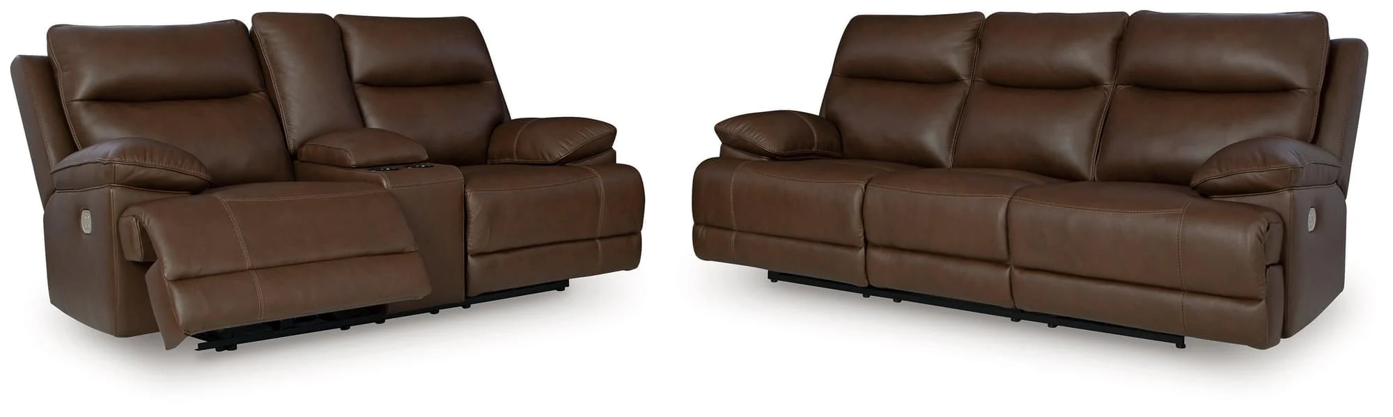 VonRyan Tobacco Sofa and Loveseat - Image 1
