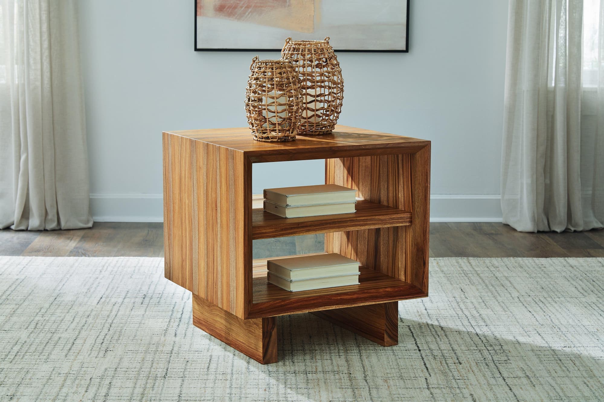 Dressonni Brown End Table - Image 1