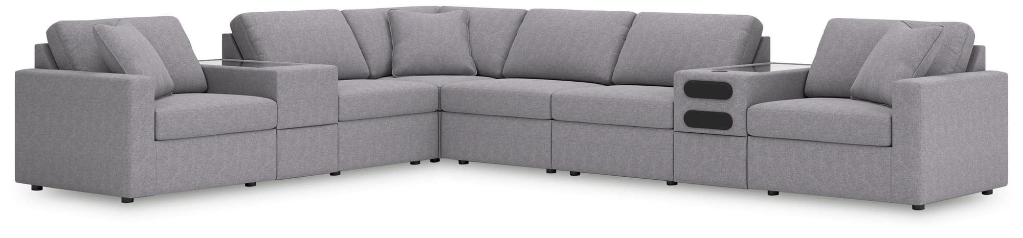Modmax Granite Performance Fabric,Next-Gen Nuvella™ 8-Piece Sectional - Image 1