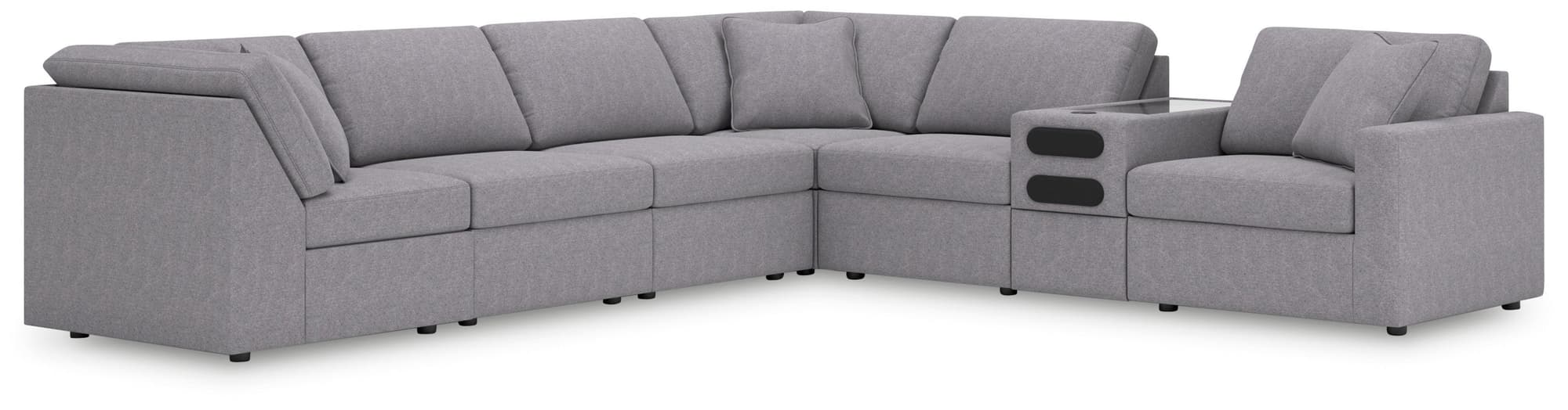 Modmax Granite Performance Fabric,Next-Gen Nuvella™ 7-Piece Sectional - Image 1