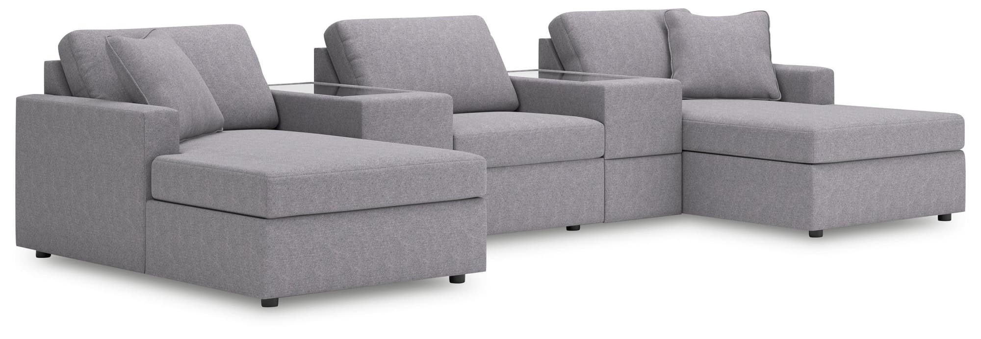 Modmax Granite Performance Fabric,Next-Gen Nuvella™ 5-Piece Pit Sectional - Image 1