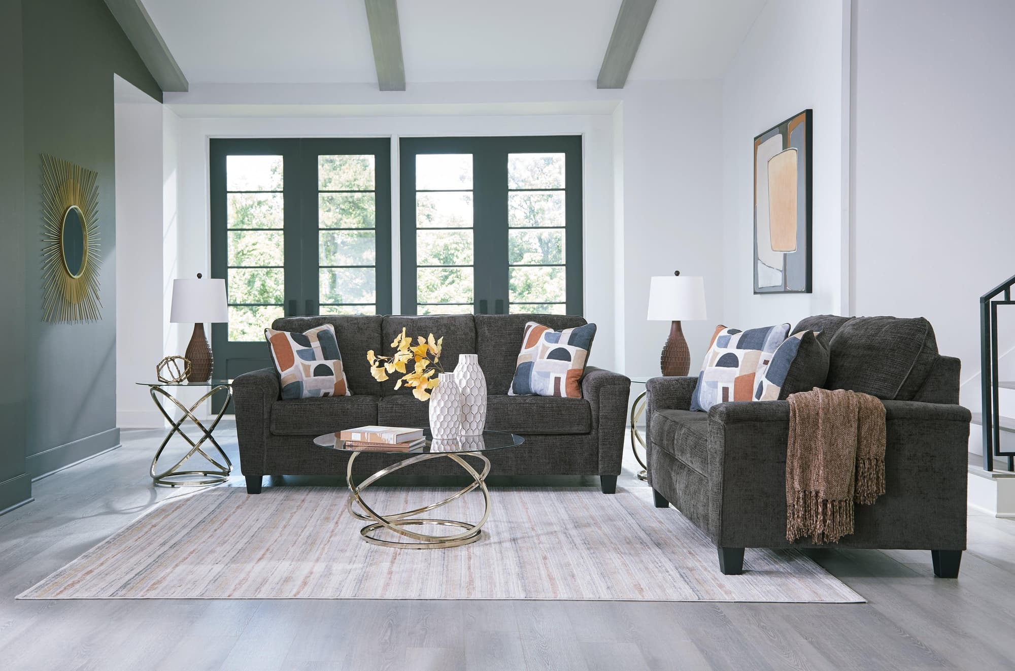 Erinslane Dusk Sofa and Loveseat - Image 1
