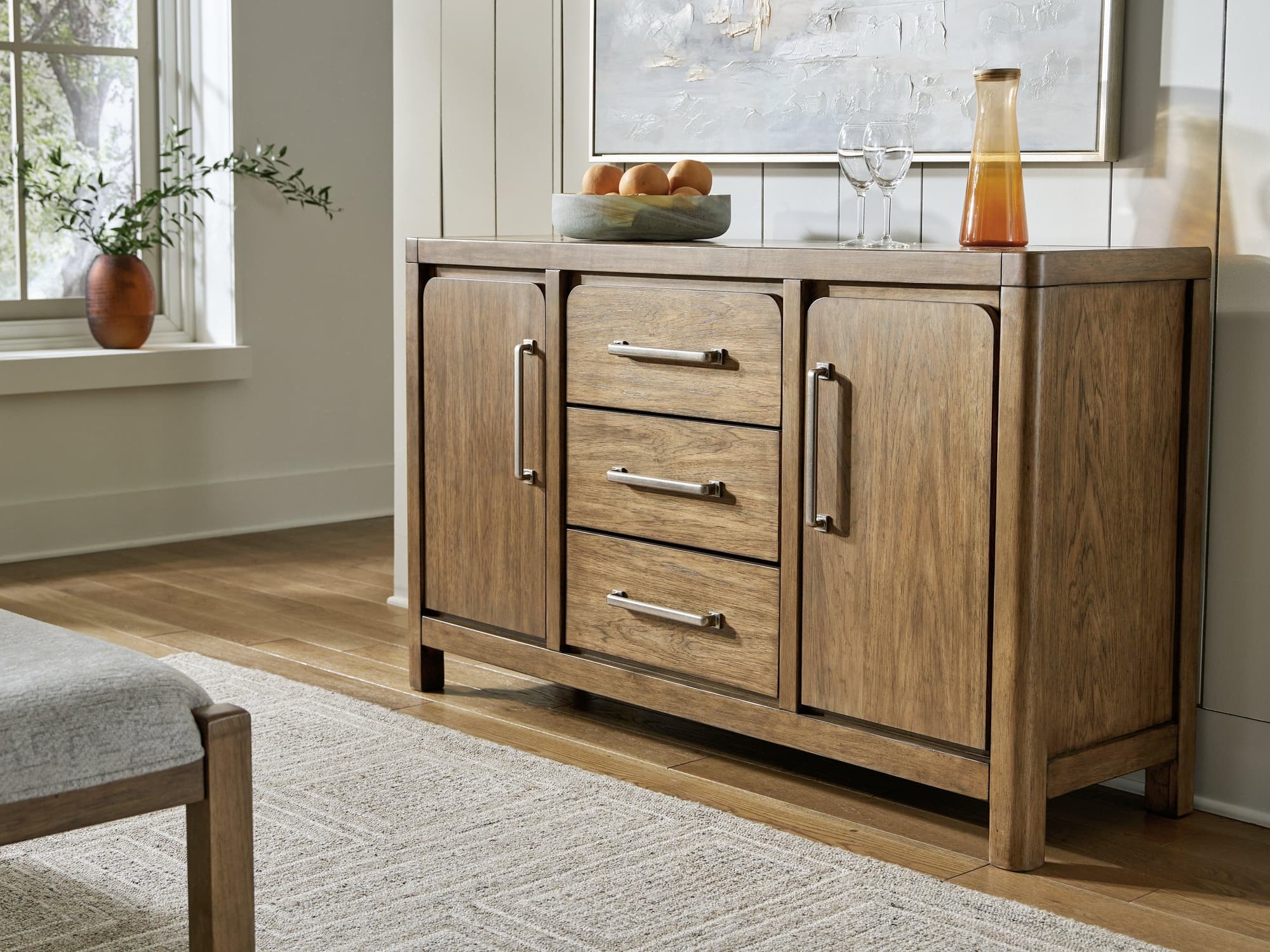 Cabalynn Light Brown Dining Server - Image 1