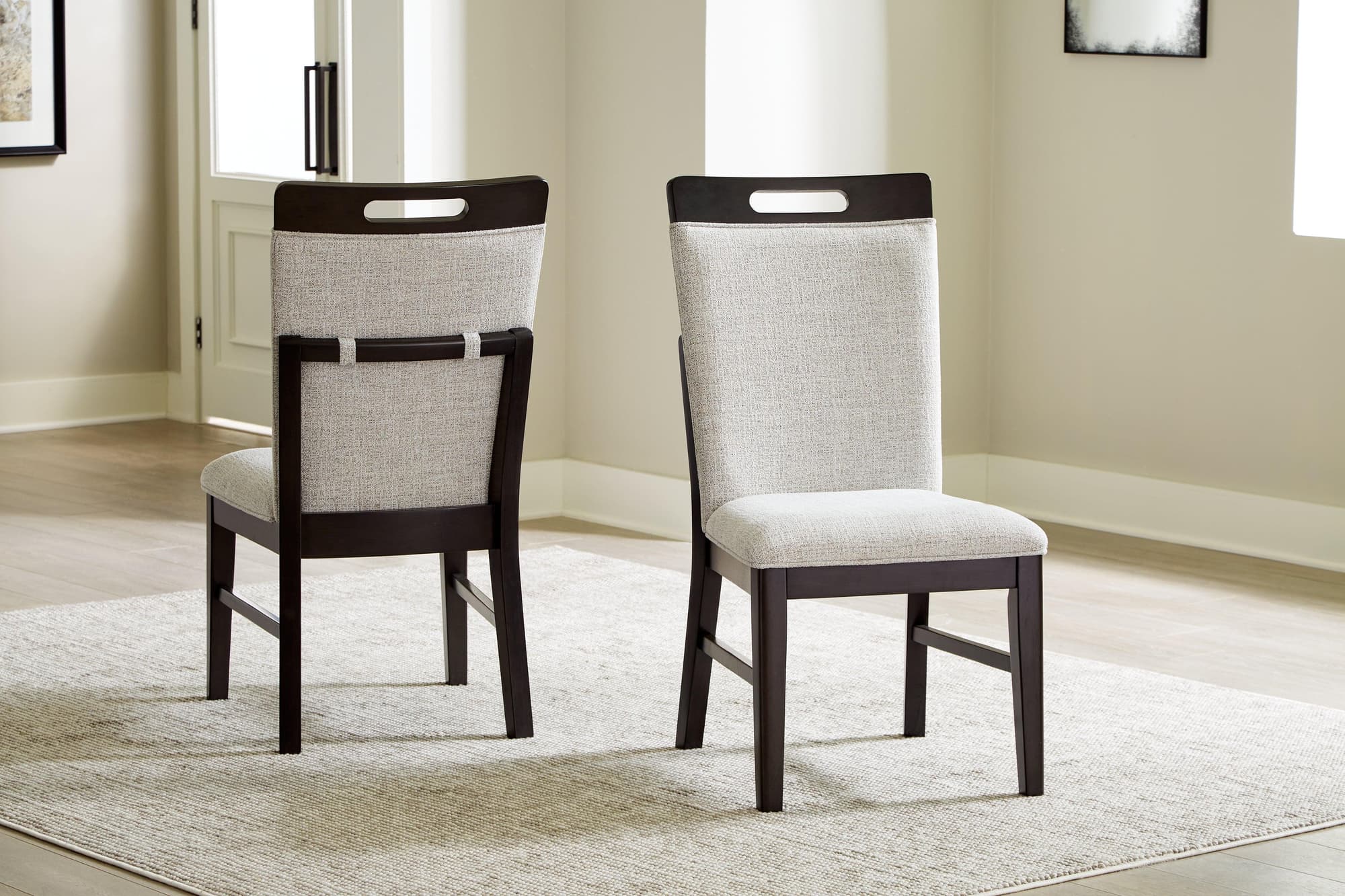 Neymorton Light Gray/Brown Dining Chair - Image 1