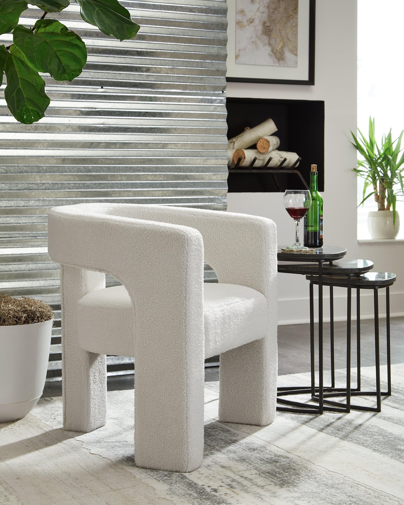 Landick Ivory Accent Chair - Image 1