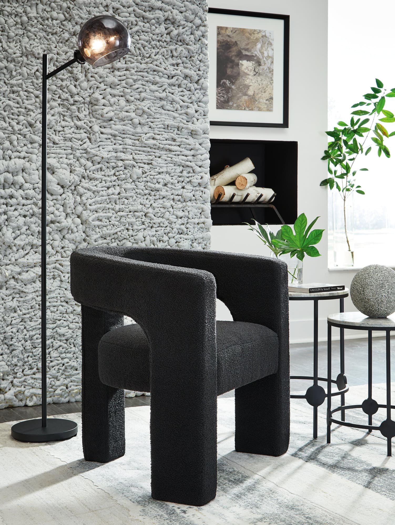 Landick Ebony Accent Chair - Image 1