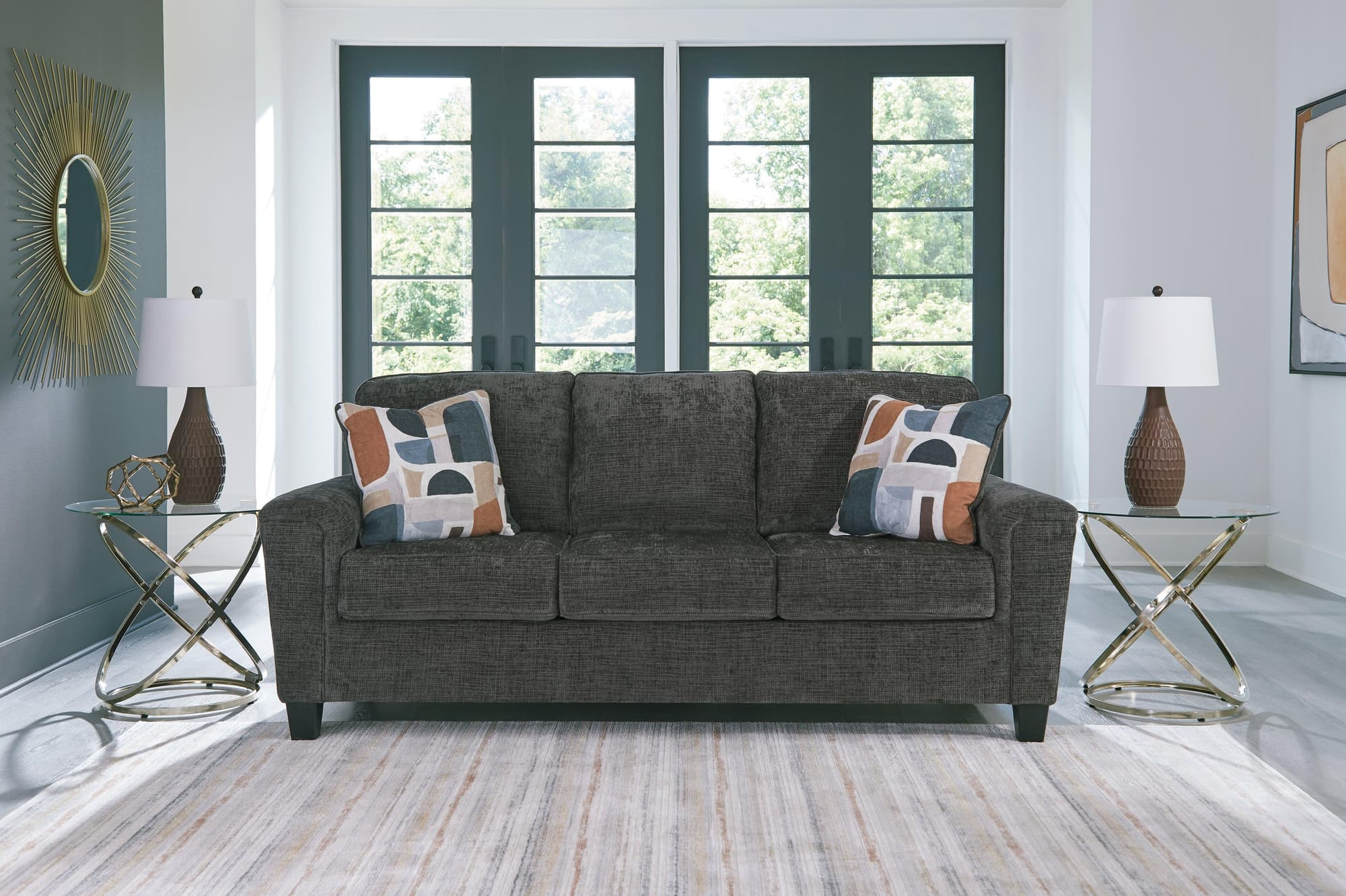 Erinslane Dusk Chenille Sofa - Image 1