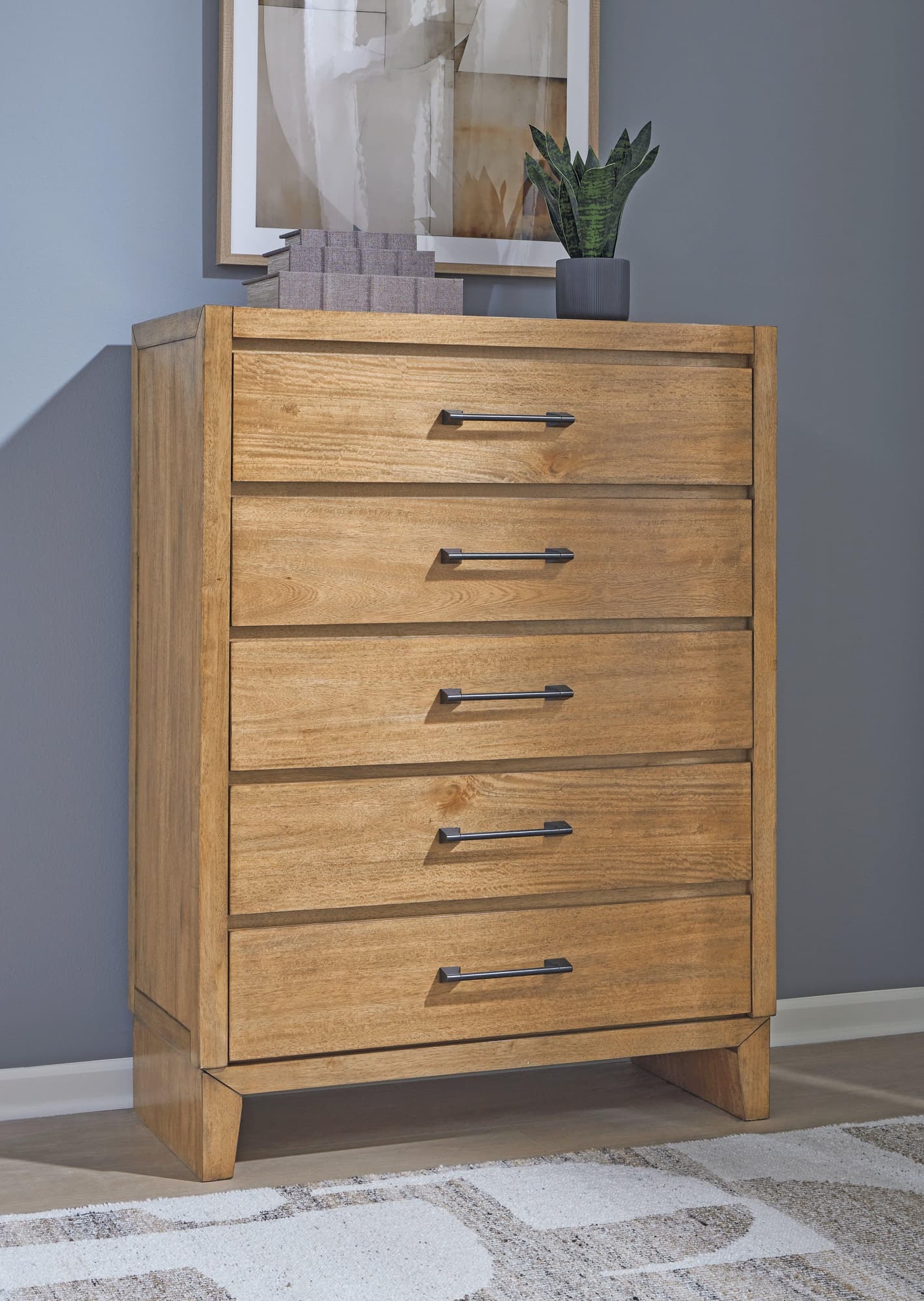 Sherbana Light Brown Chest of Drawers - Image 1