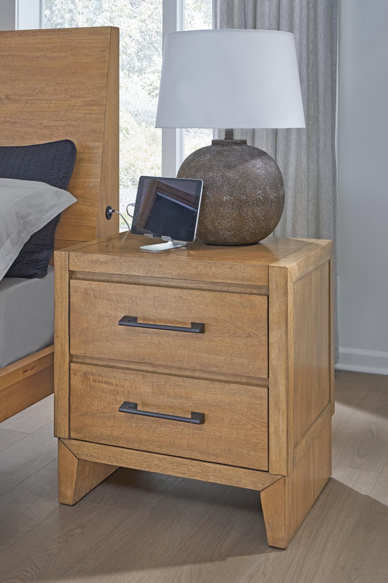 Sherbana Light Brown Nightstand - Image 1