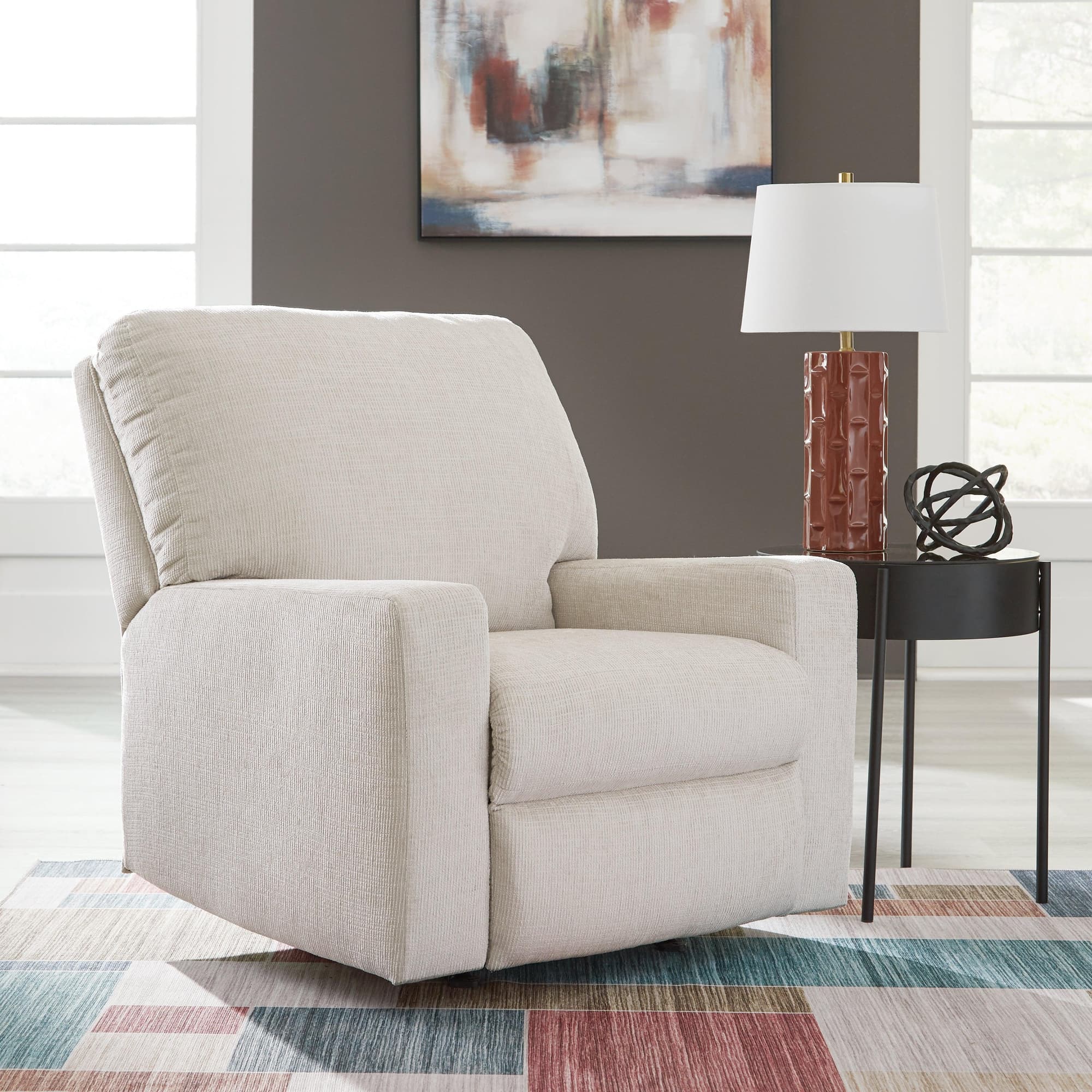 Aviemore Stone Chenille Recliner - Image 1