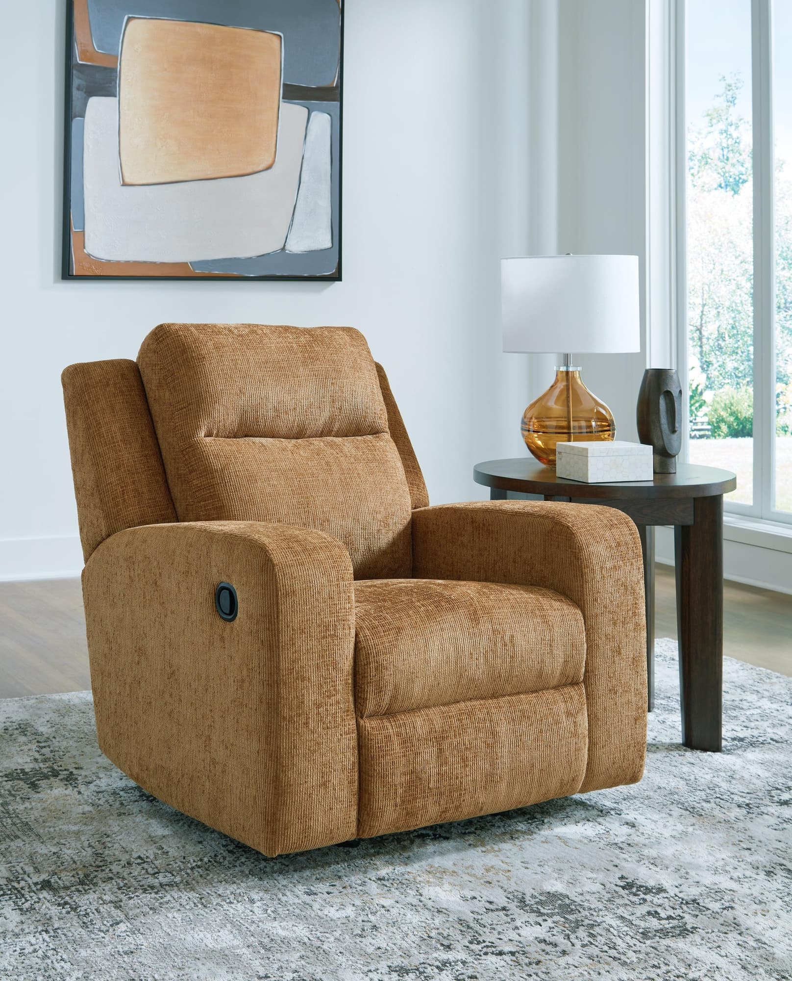 Kanlow Honey Chenille Recliner - Image 1