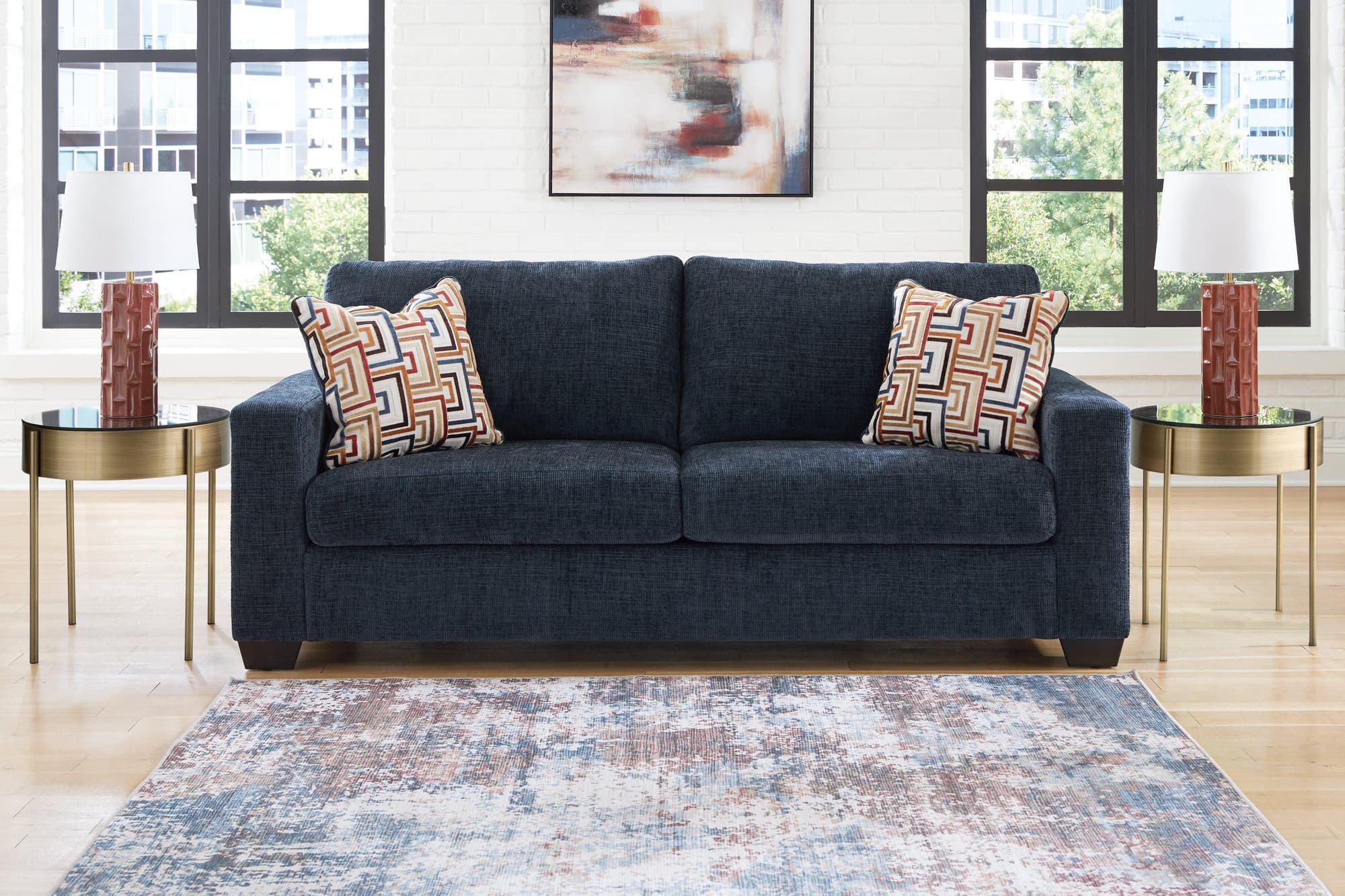 Aviemore Ink Chenille Sofa - Image 1