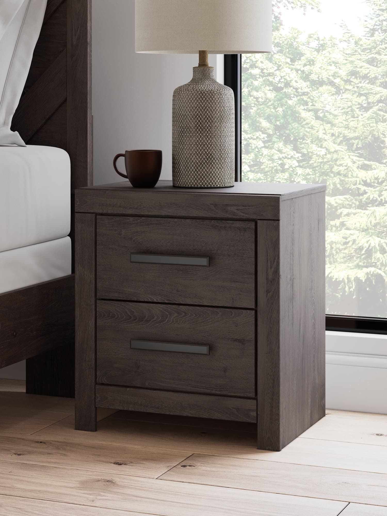 Prendonea Charcoal Nightstand - Image 1