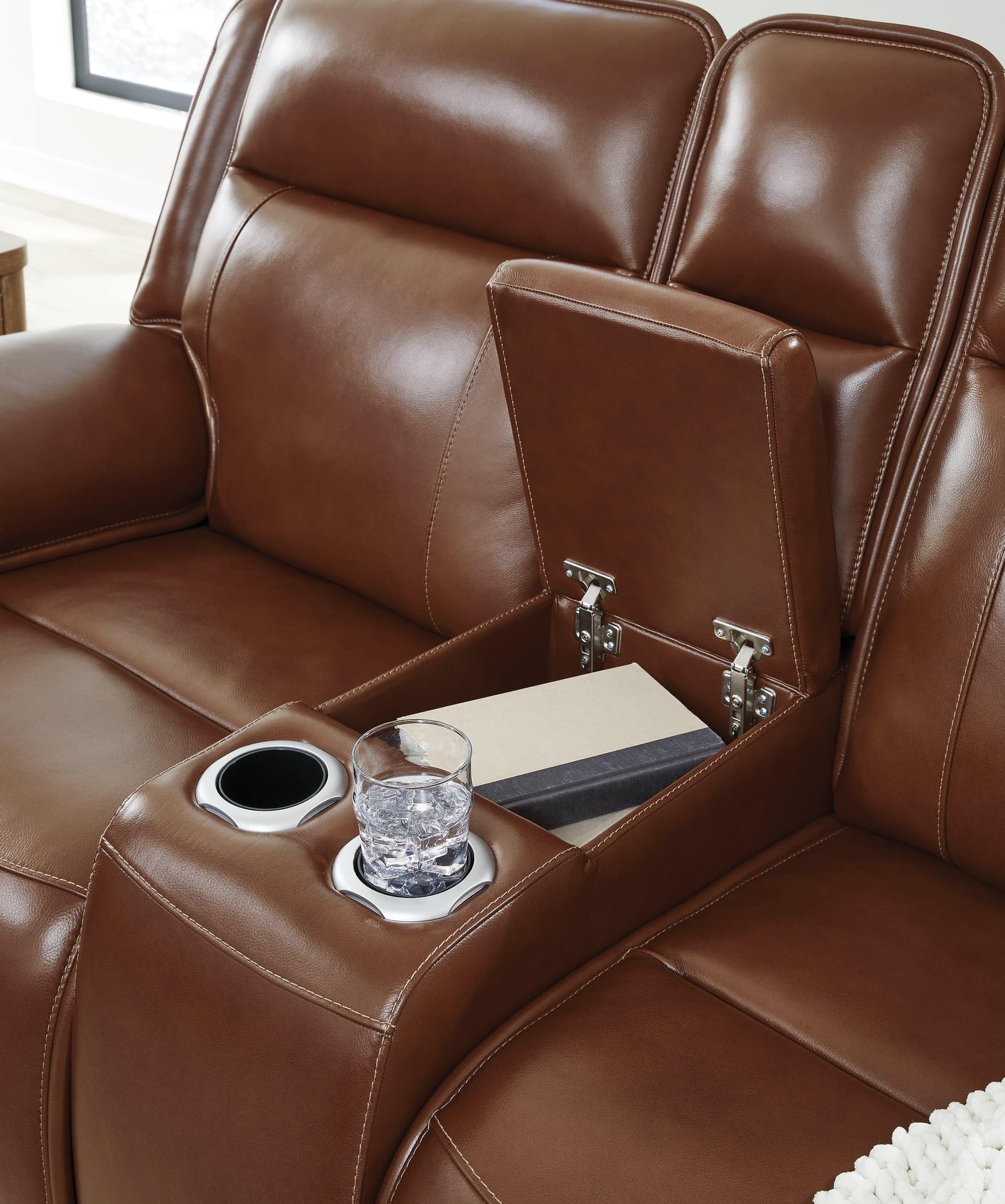 Healy Chocolate Pier Sofa and Loveseat - Image 1