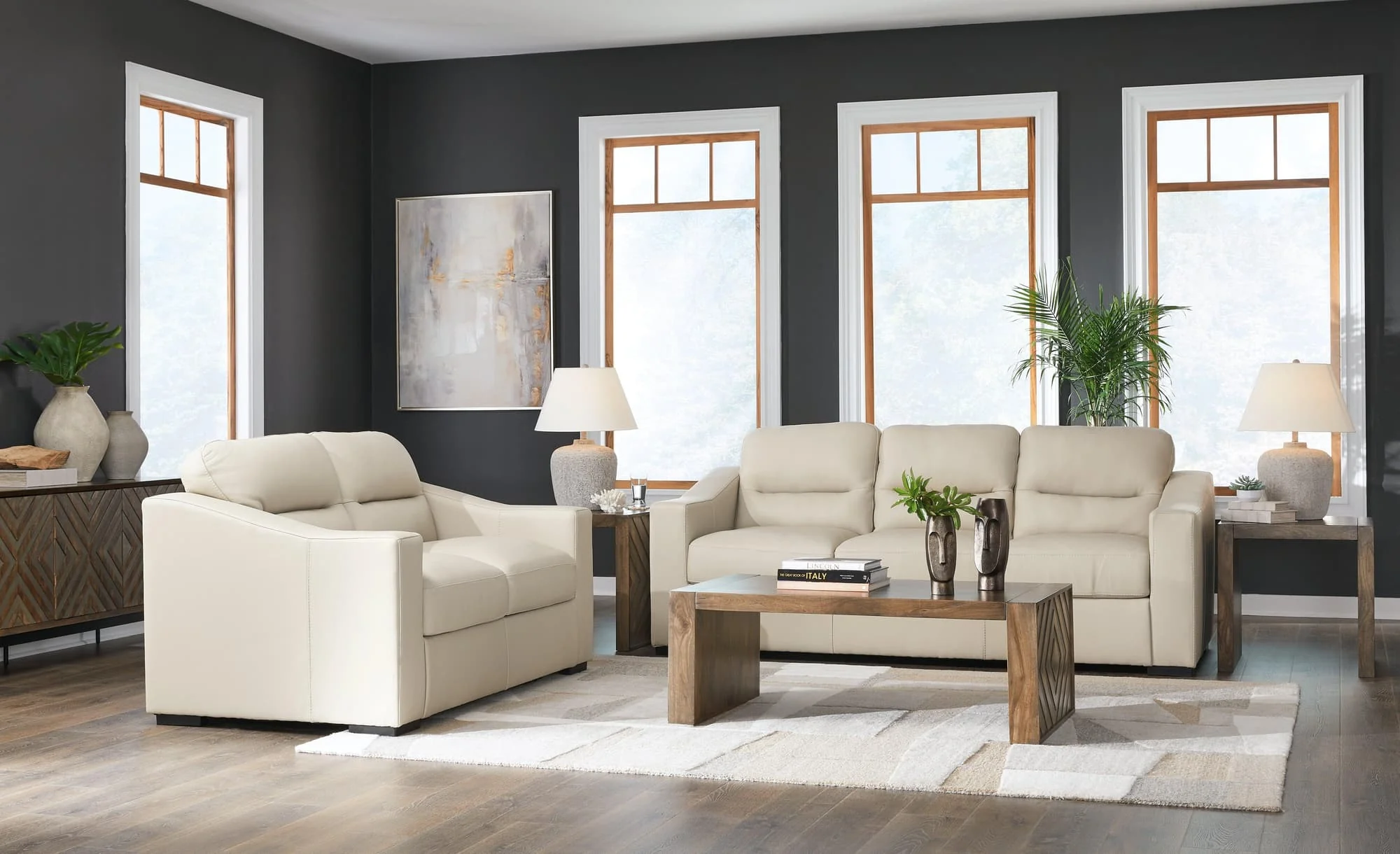 Tresure Almond Trove Sofa and Loveseat - Image 1