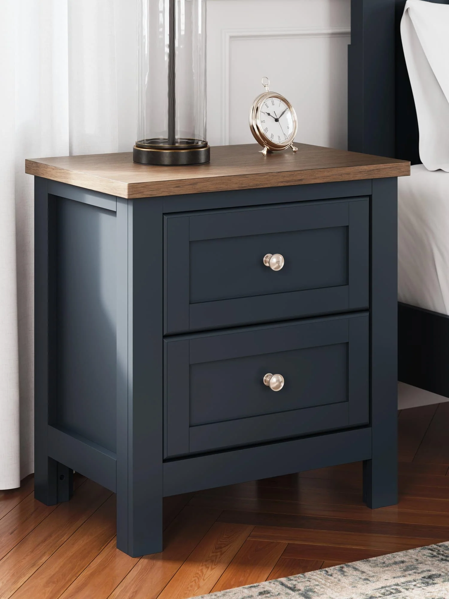 Landocken Brown/Blue Nightstand - Image 1