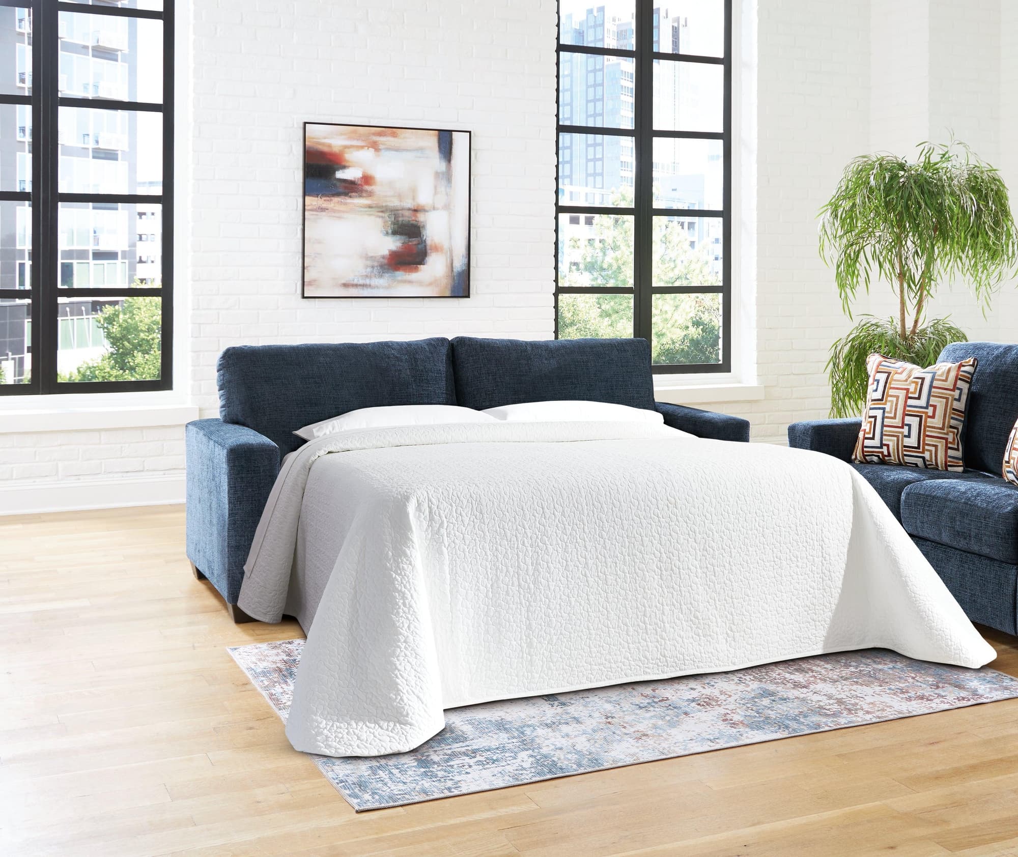Aviemore Ink Chenille Queen Sofa Sleeper