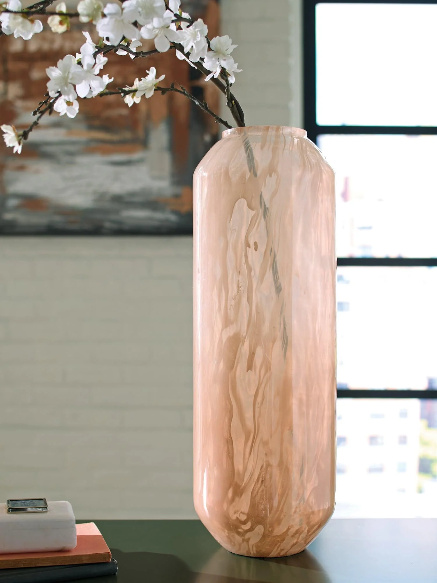 Dushby Blush Pink Vase - Image 1