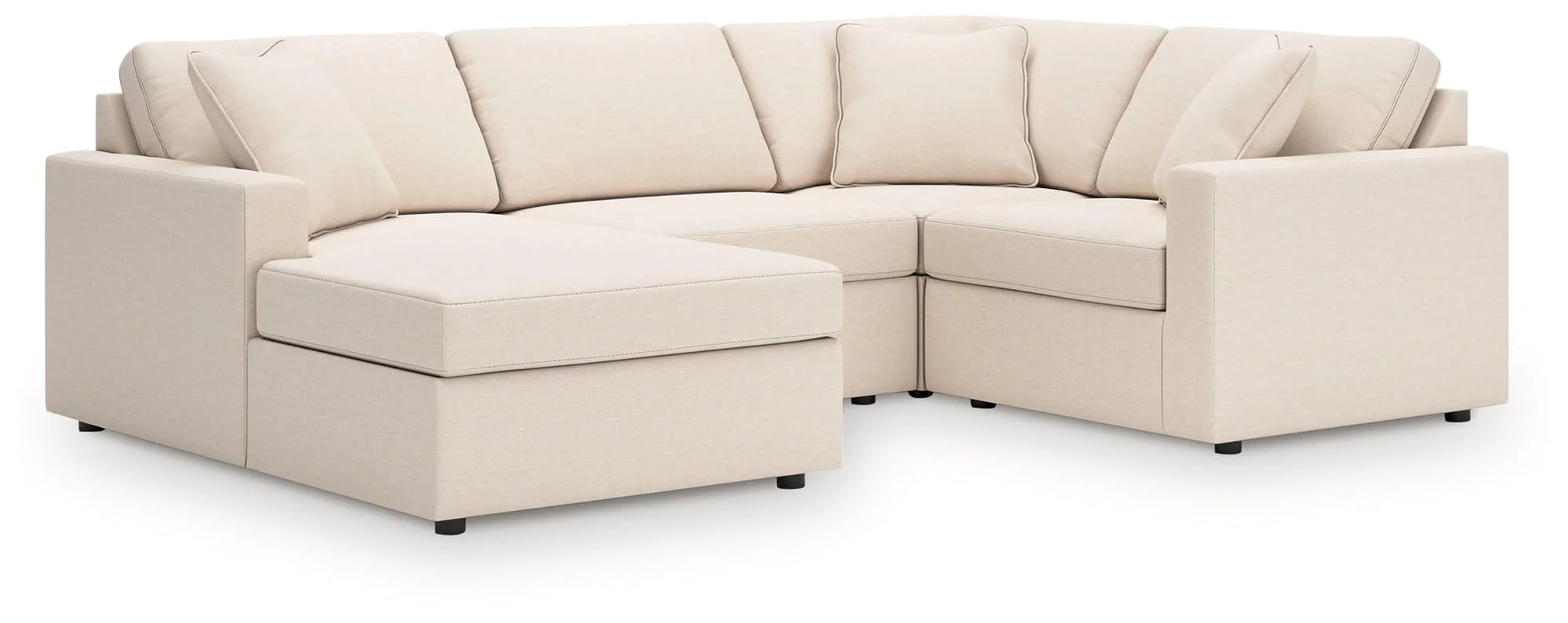 Modmax Oyster 4-Piece Sectional with Chaise - Image 1