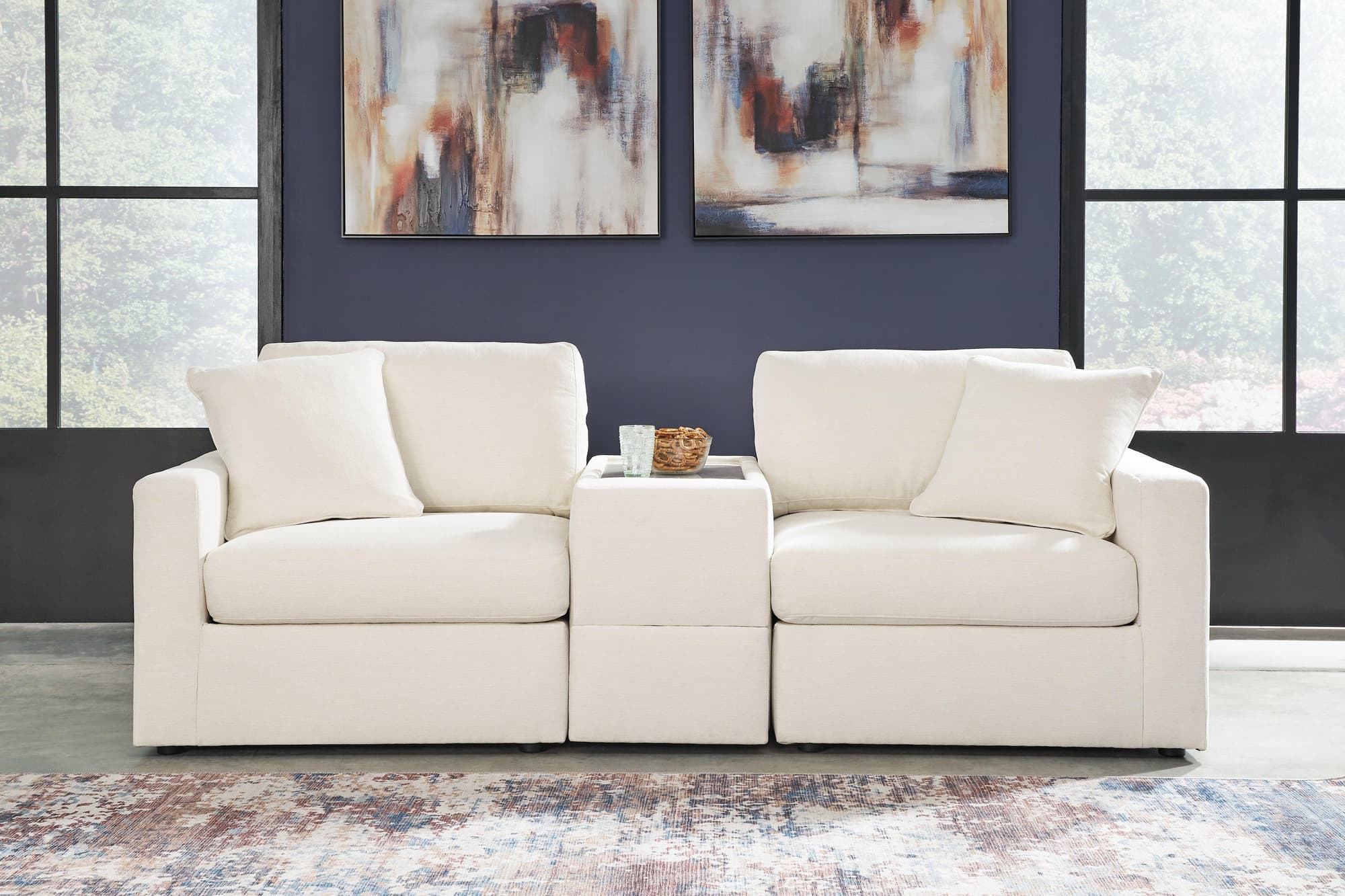 Modmax Oyster Sofa, Loveseat and Recliner - Image 1
