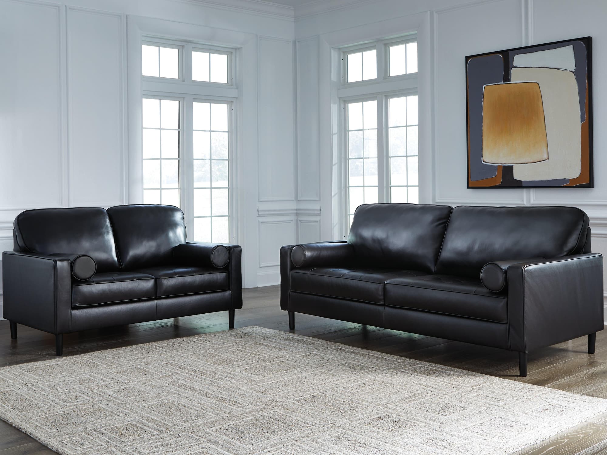 Bryceview Onyx Sofa and Loveseat - Image 1