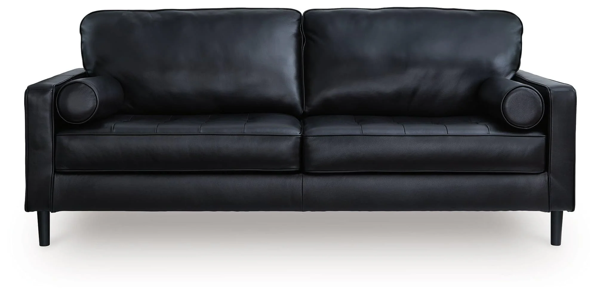 Bryceview Onyx Leather Sofa - Image 1