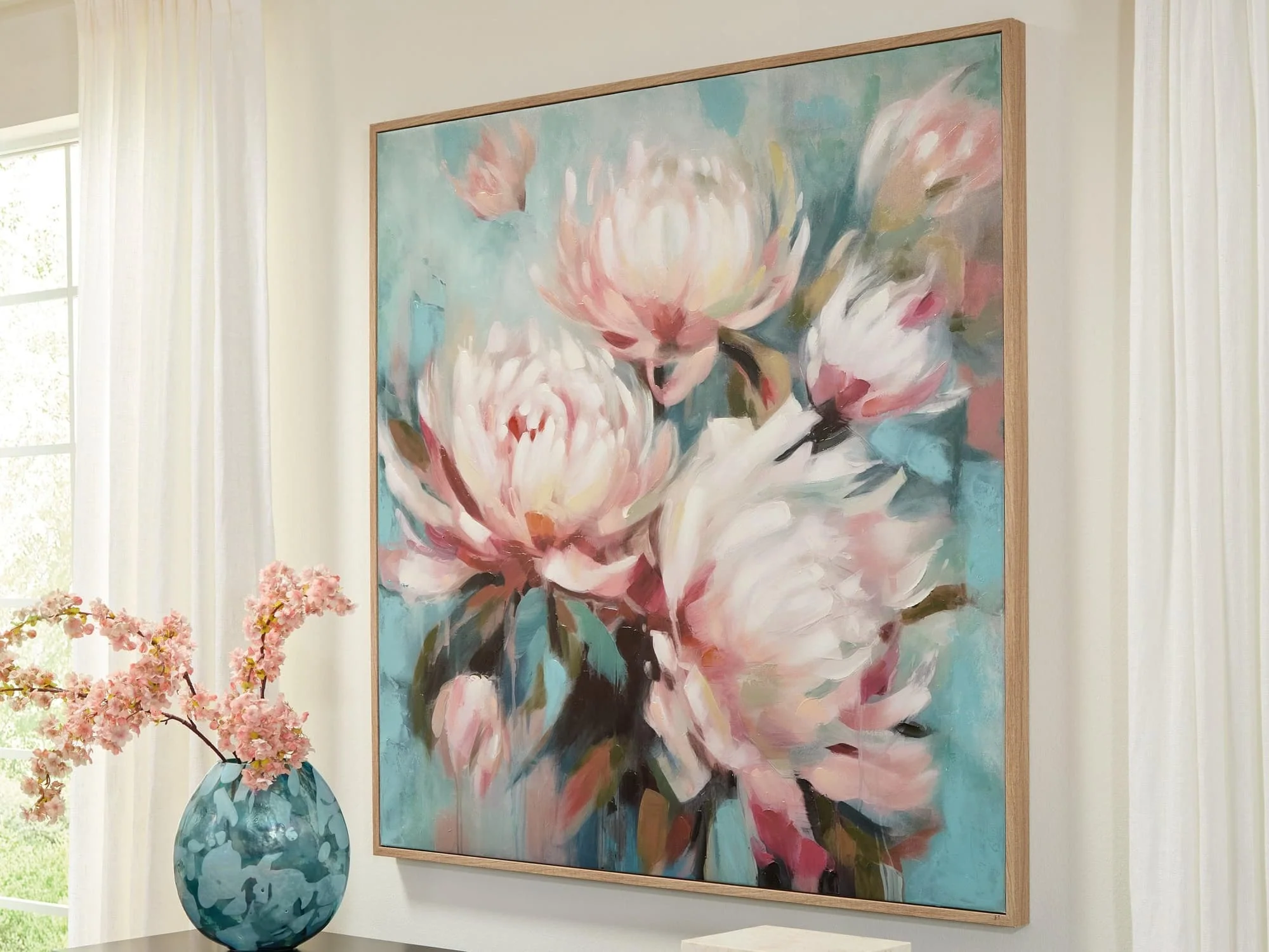 Parryville Aqua/Pink Wall Art - Image 1