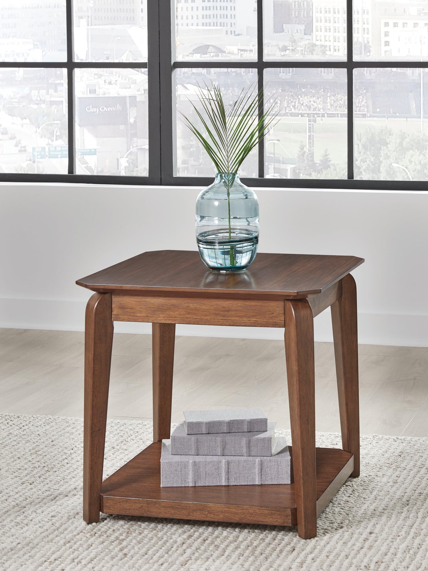 Trenmour Medium Brown End Table - Image 1