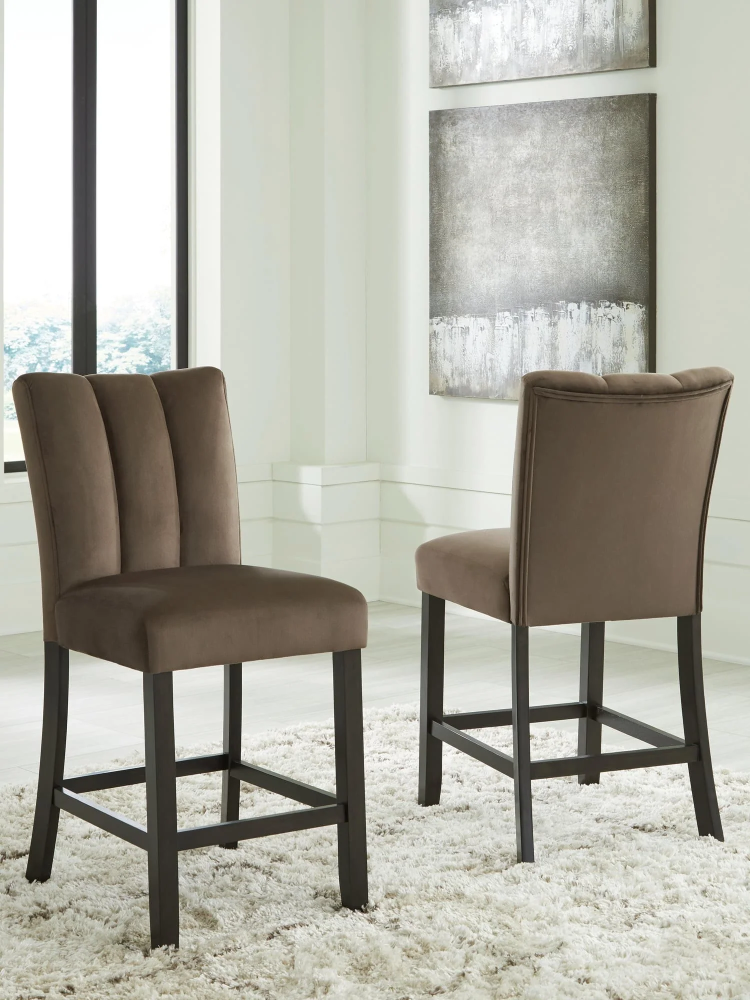 Jeshina Mocha Counter Height Barstool - Image 1