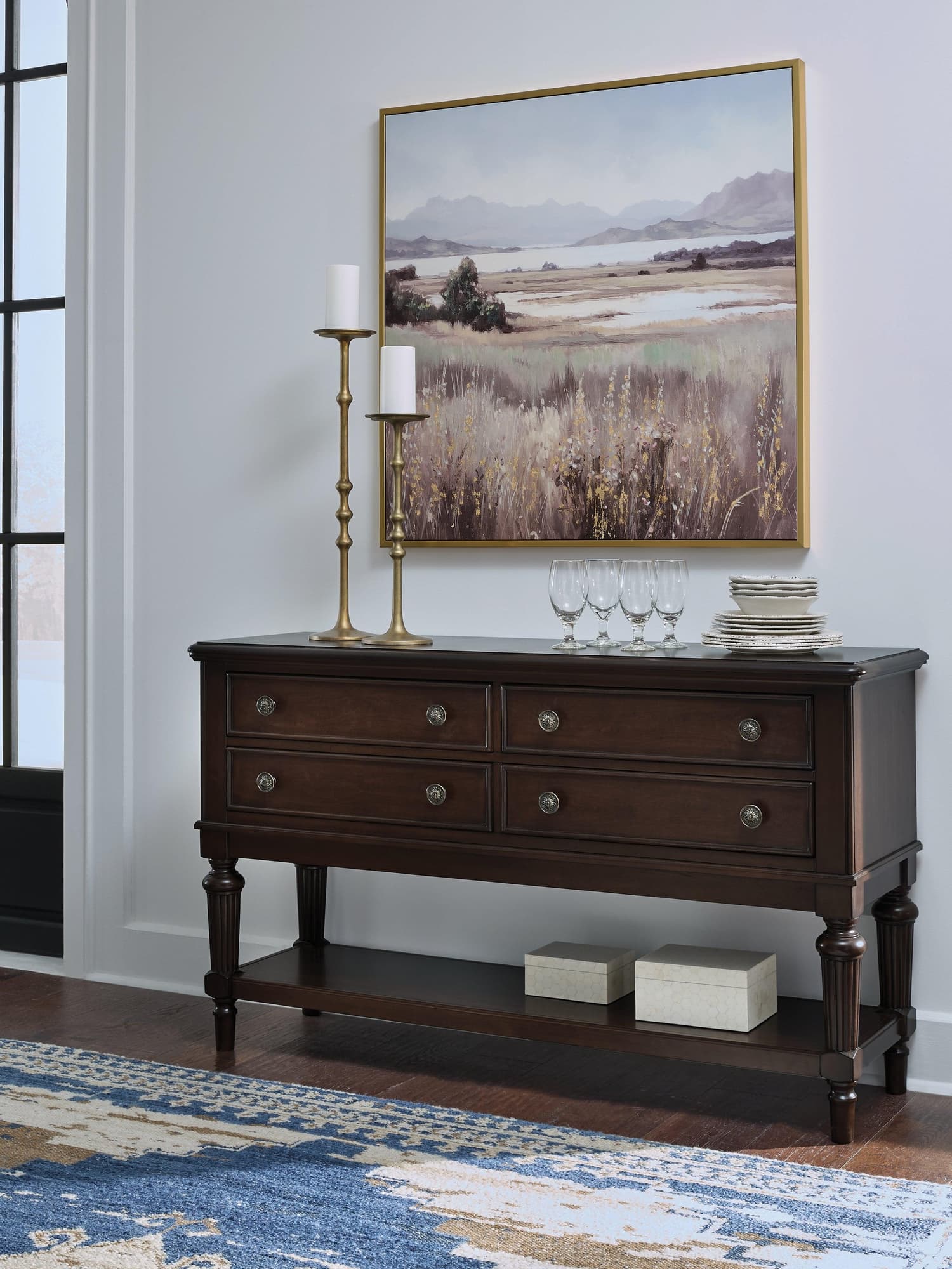 Lavinton Brown Dining Server - Image 1