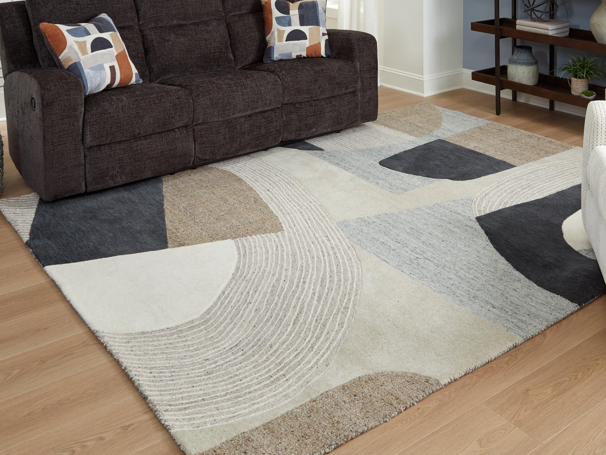 Edrickhill Grayish Teal/Taupe/Cream 8′ x 10′ Rug