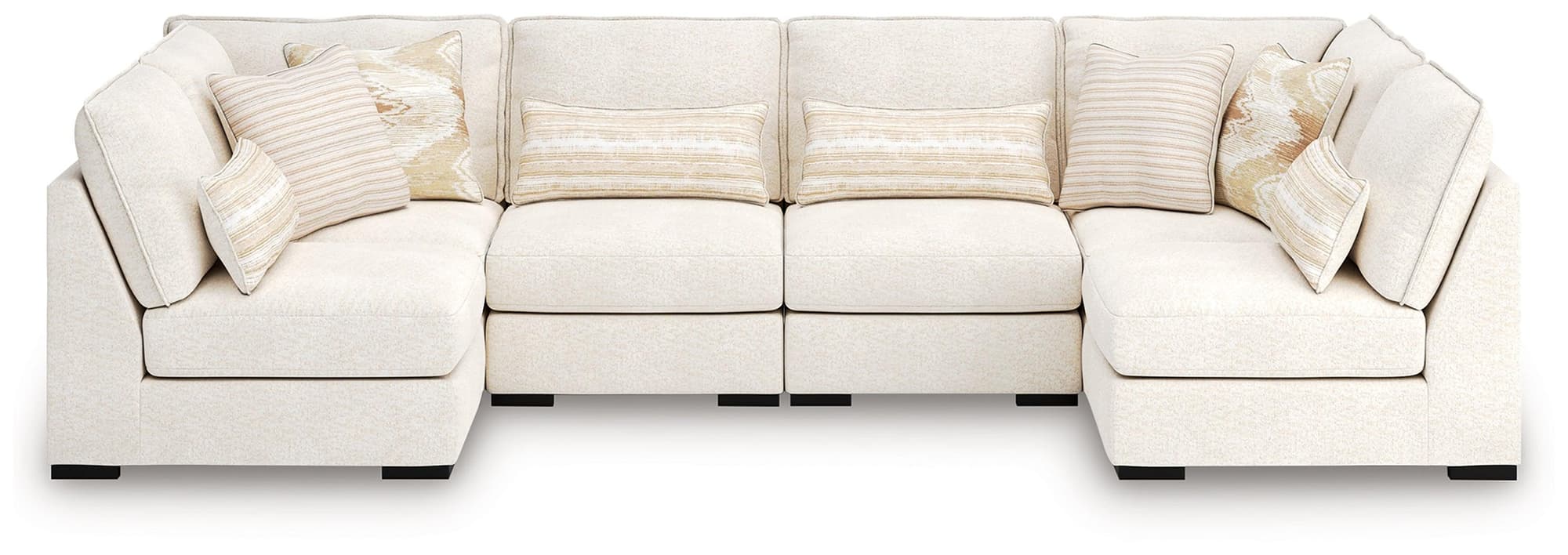 Donelson Creek Vanilla Performance Fabric,Next-Gen Nuvella™,Chenille 6-Piece Sectional - Image 1