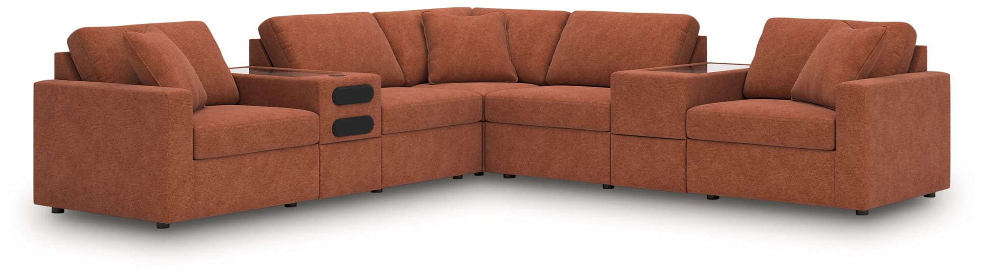 Modmax Spice 7-Piece Balanced Sectional with Audio and Storage Consoles - Image 1