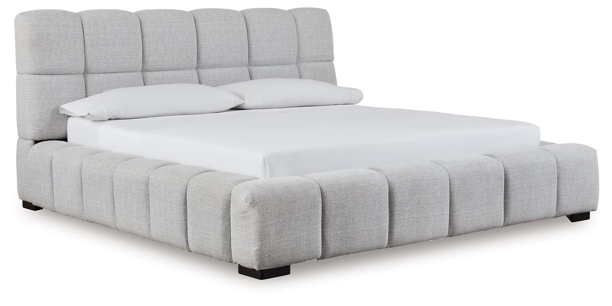Grendusk Light Gray King Upholstered Bed - Image 1