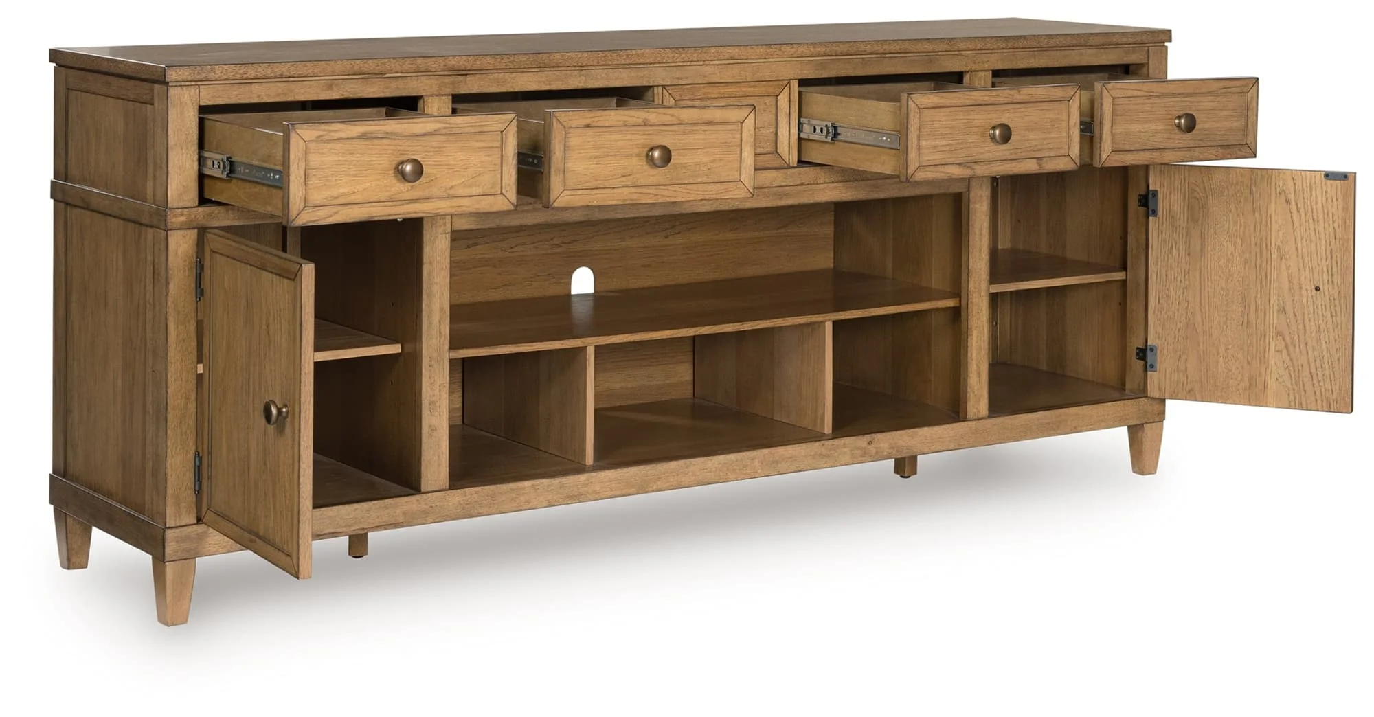 Sharlance Light Brown 81" TV Stand - Image 1